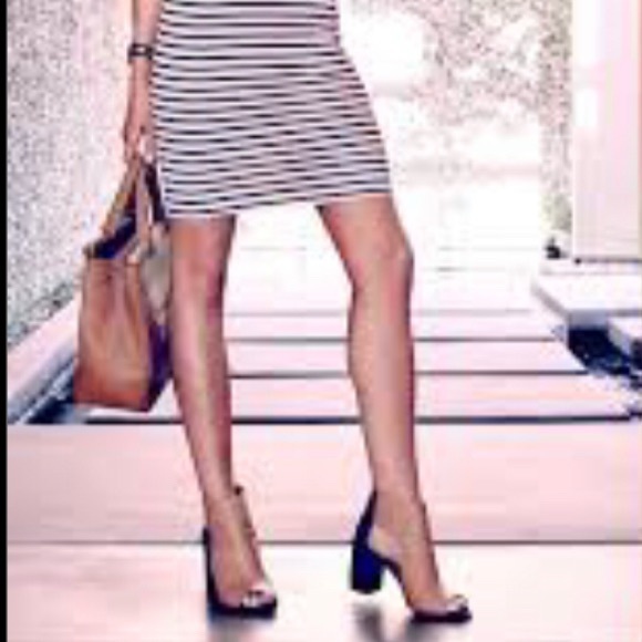 NEW Report Signature sexy Bryanna leather Black Peep Toe Booties boot heels - Picture 11 of 13